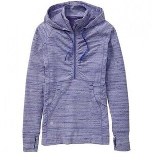 Athleta Heavenly Hail Half‎ Zip Hoodie - Amalfi Blue Heather - Women's Size S